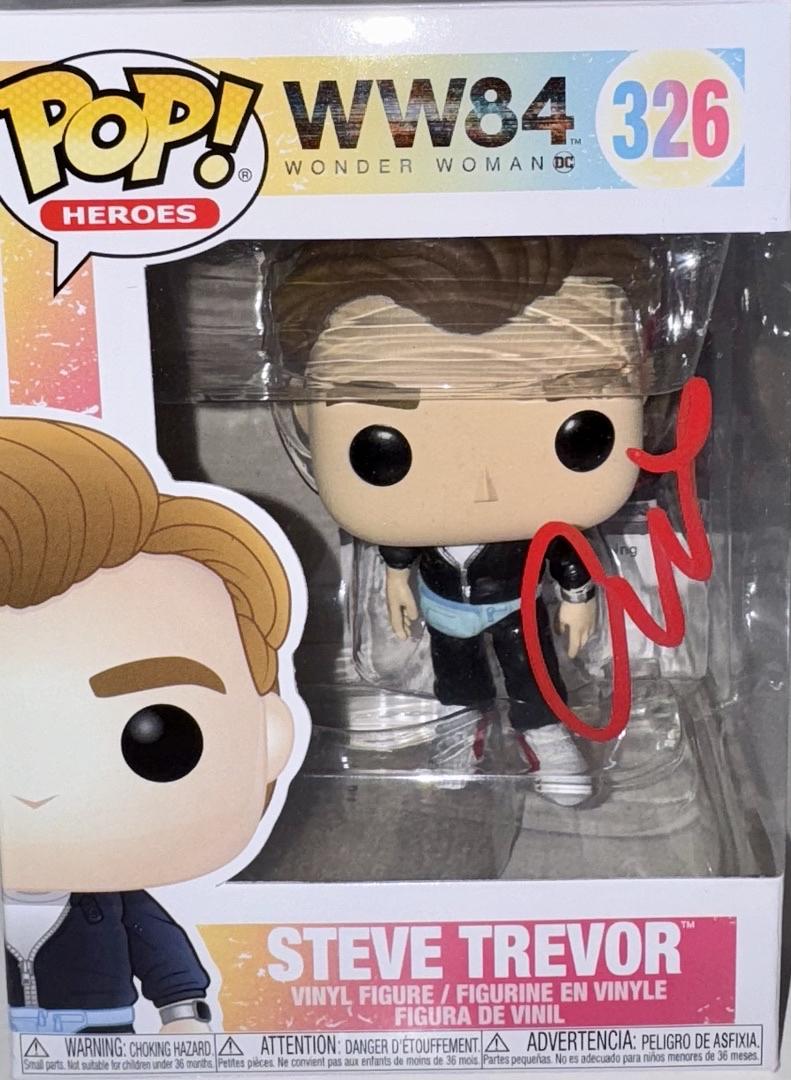 Chris Pine Signed Funko Pop #326 "Steve Trevor" (Wonder Woman 84) - JSA COA
